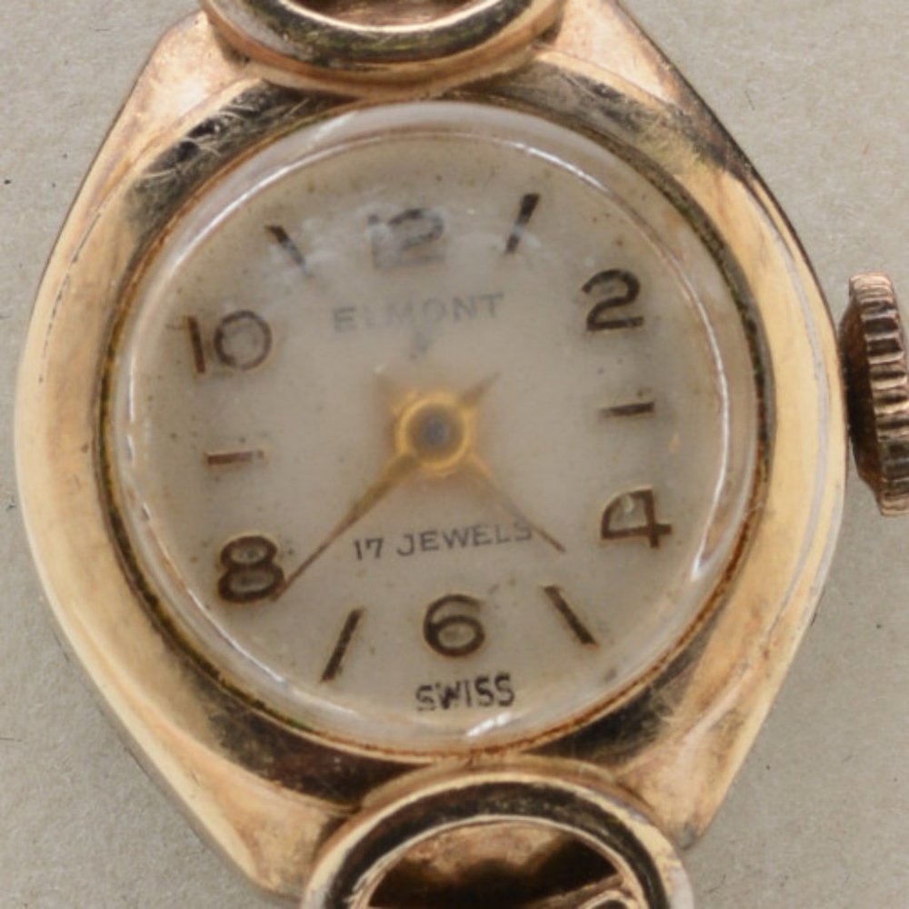 12K Gold Filled Elmont 17-Jewel Ladies Watch